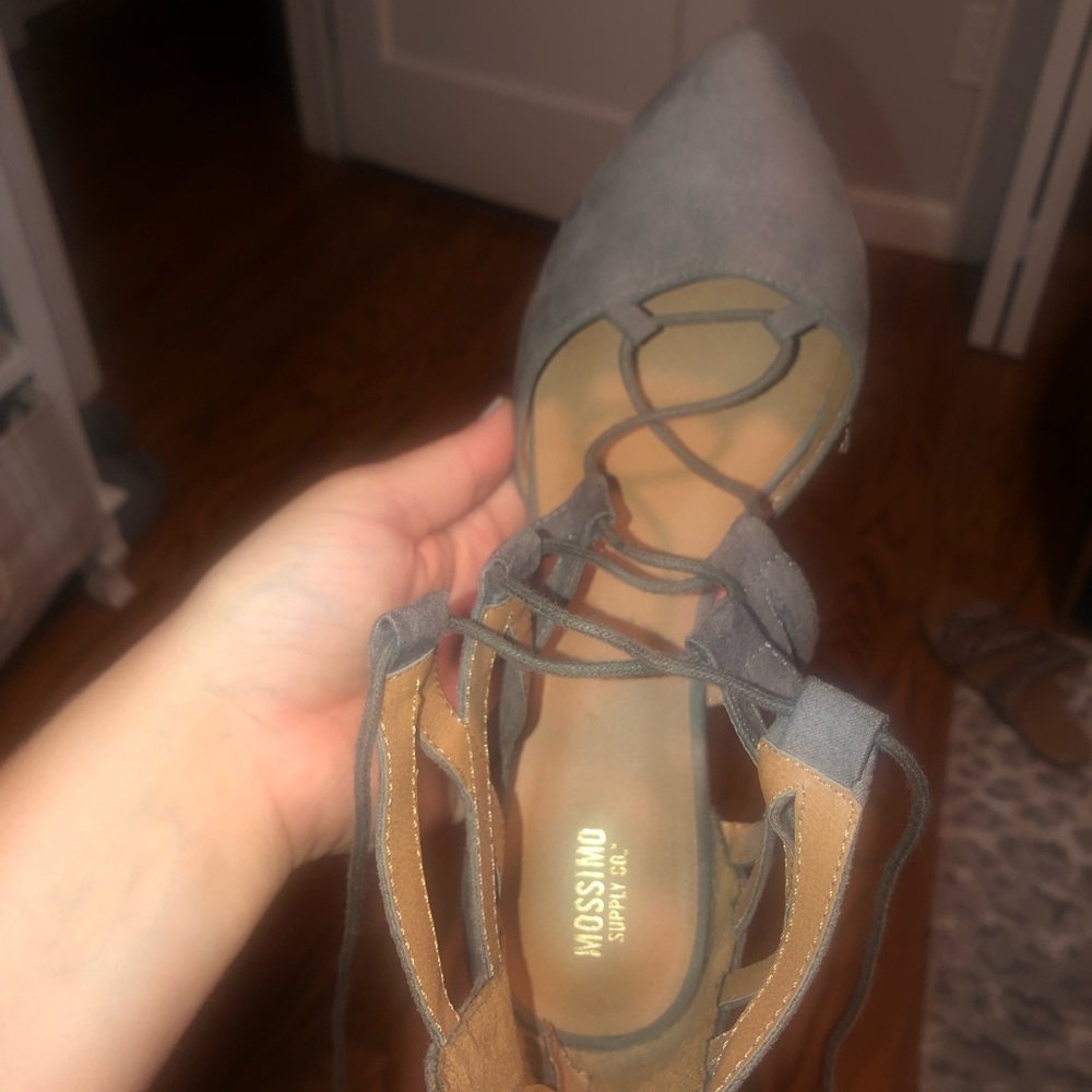 Business causal suede flats